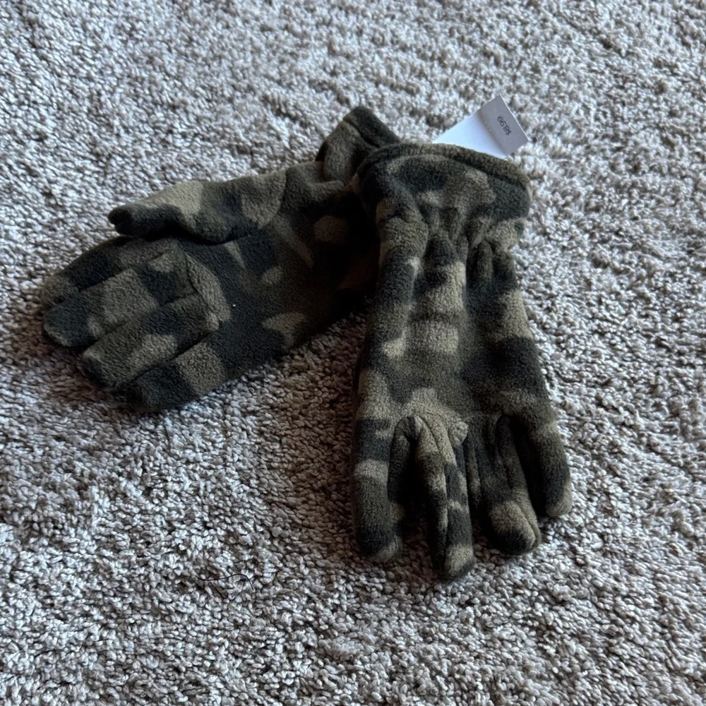 Camouflage Fleece Gloves